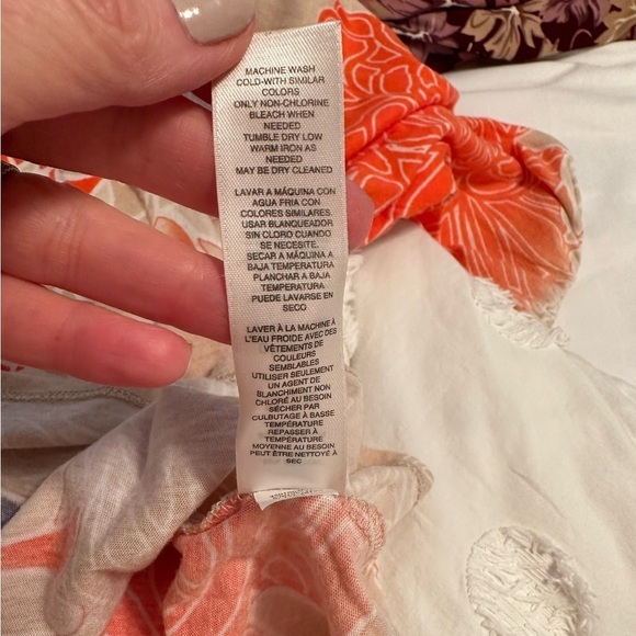 Chicos Orange Blouse - Picture 8 of 14